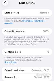 Iphone 17 air  256 gb nero