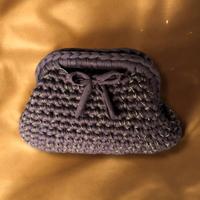 clutch bag marrone e oro