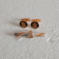 fermacravatte e gemelli in argento Aeronautica Mil