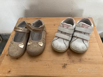 Scarpe bambina 2 paia numero 22