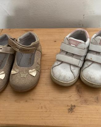 Scarpe bambina 2 paia numero 22