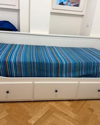 Letto divano IKEA HEMNES bianco con 3 cassetti