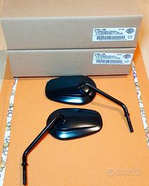 specchietti neri stelo lungo per Harley Davidson 