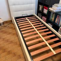 Letto Contenitore singolo con rete e doghe