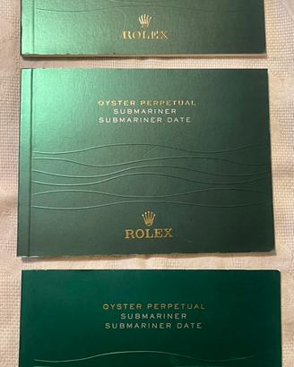 Rolex Libretti Istruzioni Per Submariner Nuovi