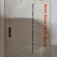 Fiat Ritmo abarth  TC manuale uso e manutenzione 