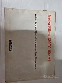Fiat Ritmo abarth  TC manuale uso e manutenzione 