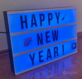 light box - lavagna luminosa con lettere