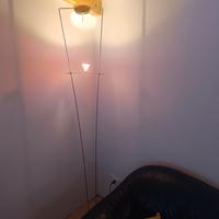 LAMPADA DA TERRA  DI DESIGN ACCIAIO E SPECCHI