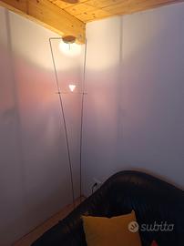 LAMPADA DA TERRA  DI DESIGN ACCIAIO E SPECCHI