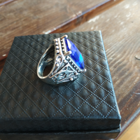 Anello argento tibetano vintage