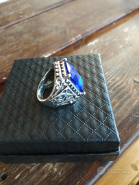 Anello argento tibetano vintage