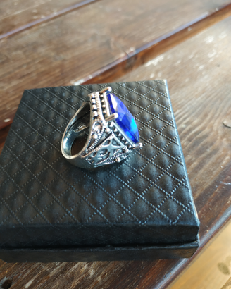 Anello argento tibetano vintage