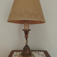 Lampade in legno e ottone 