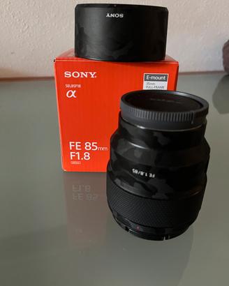 Sony fe 85mm 1.8 obbiettivo