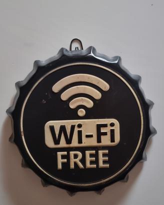 free WiFi cartello