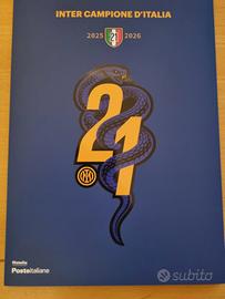 Folder di Poste Italiane dedicata all'Inter Campio