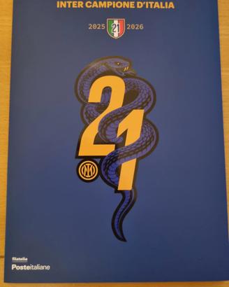 Folder di Poste Italiane dedicata all'Inter Campio