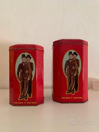 Contenitori in latta Stanlio & Ollio