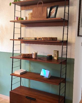 Libreria WATFORD La Redoute in acciaio e noce