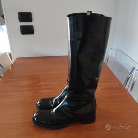 Stivale in pelle nero PRADA