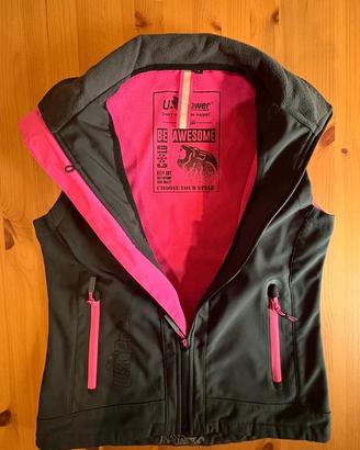 Gilet U-Power donna blu e fucsia taglia S