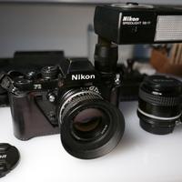 Nikon f3➕ai 35 F2➕ais 50 F 1.4➕Nikon SB-17