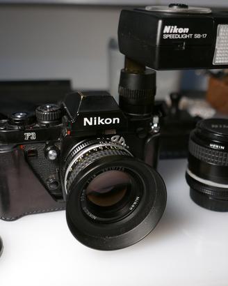 Nikon f3➕ai 35 F2➕ais 50 F 1.4➕Nikon SB-17