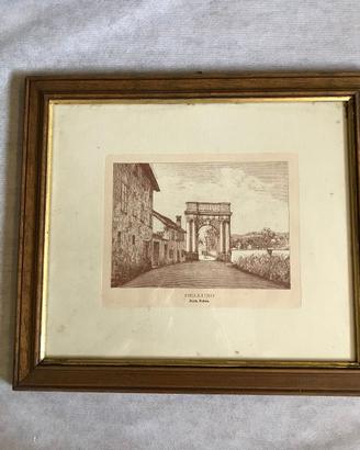 Quadro Litografia "Belluno Porta Feltre" n°4a