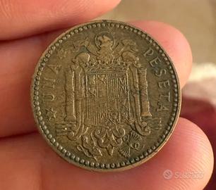Spagna - 1 Peseta 1953 "Francisco Franco"