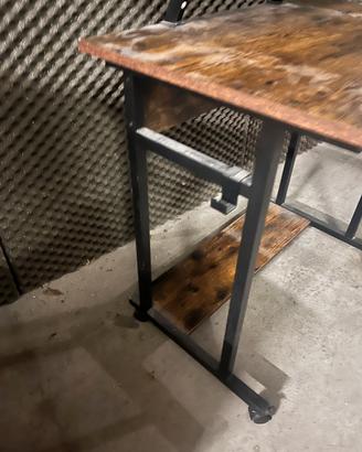 Scrivania computer stanza studio legno