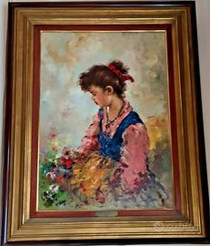 Olio su tela del Maestro Franco Rispoli del 1961