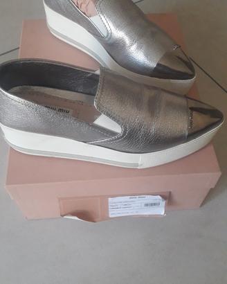 Scarpe Miu Miu cromo