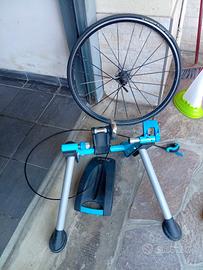 Rullo per bicicletta tacx e ruota di ricambio
