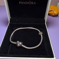 Bracciale Pandora con clip charm NUOVO