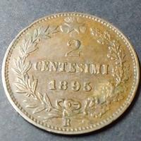 Moneta (RARA) 2 centesimi 1895 UMBERTO I  (-15%)