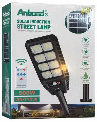 Lampione Solare LED 500W con Sensore di Movimento