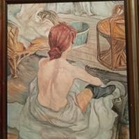 La Toilette Toulouse Lautrec  Falso D''Autore