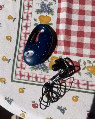 Lettore MP3/Radio Portatile Blu + Cuffie e Mini To