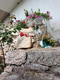 antico porta catino in ferro battuto 