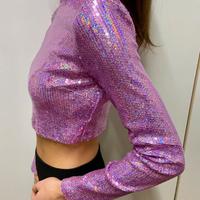 Top paillettes