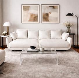 Divano Desirè bianco nuovo