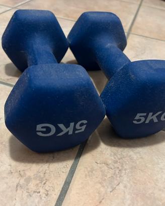 Due manubri da 5kg