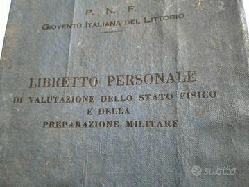 libretto militare 1939 