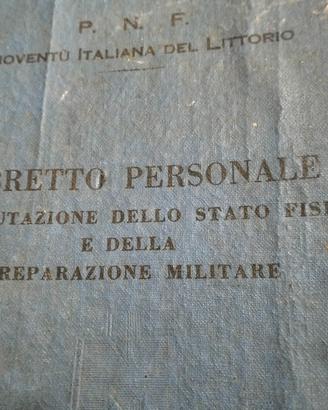 libretto militare 1939 