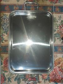 Grande vassoio acciaio inox 18/10 50X36 cm