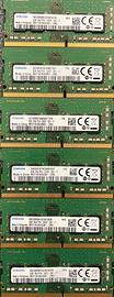 6 RAM Samsung 8GB DDR4 2400MHz SO-DIMM 1Rx8