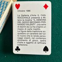 Carte da gioco inedite con dipinti di Valent  Raro