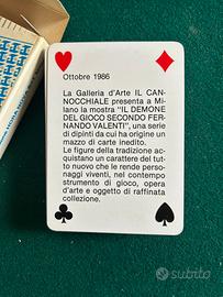 Carte da gioco inedite con dipinti di Valent  Raro