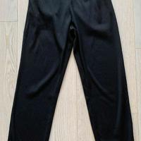 Pantalone ZARA, nero, in cotone elasticizzato Tg S